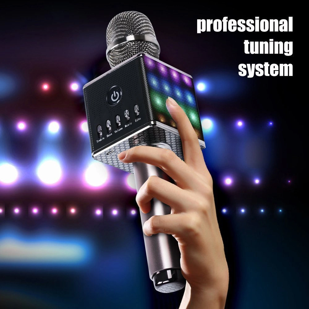 Portable Mini Karaoke Player Microphone Speaker Support TF Card Microphone for Entertainment
