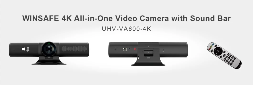 All in One 4K Video Soundbar Meeting Room and Video Wall Camera Webcam Speaker Microphone
