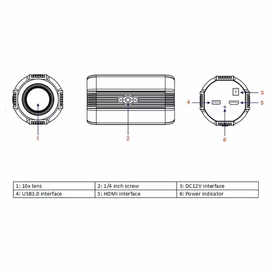 Yuy2/1080P 60fps 10X Auto Focus USB3.0 with HDMI Webcam Live Streaming Camera