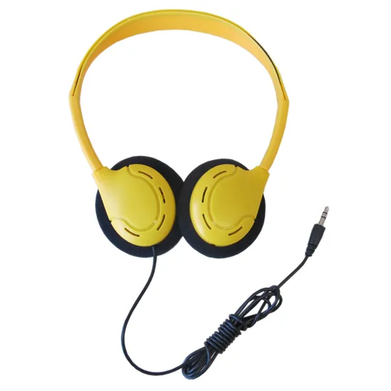 Simple Design Comfort 85dB Hearing Protection Stereo Headband Headphones Promotion Wired Children Headset 