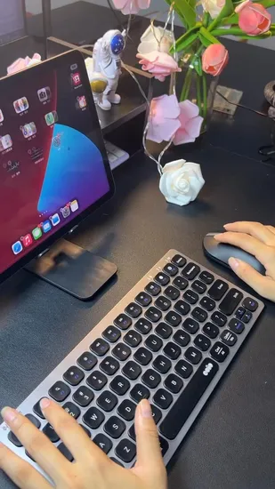Patented Design Dual Mode Wireless Keyboard and Mouse Factory 