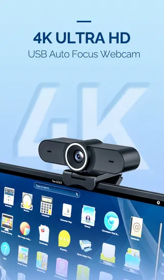Hampo OEM 4K Ultra HD Auto Focus Webcam for Conference 