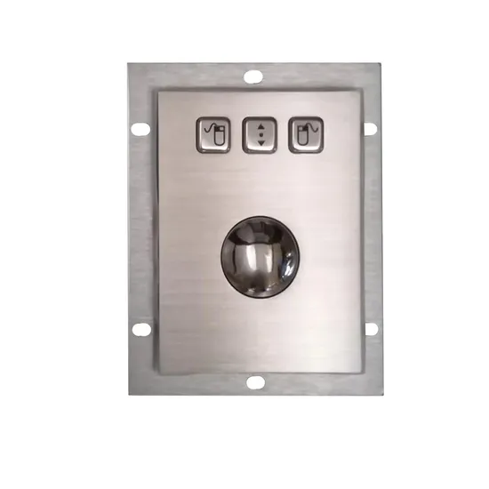 IP65 Stainless Steel Durable Movable Metal Industry Mouse with Trackball 