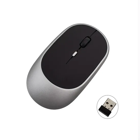 2024 New Bt Mouse 2.4G Wireless Rechargeable Mouse Gaming Computer Charing Thin Portable 3 Adjustable Dpi Mouse Custom Logo 