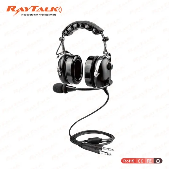 Wired Communication Pilot Aviation Headset 