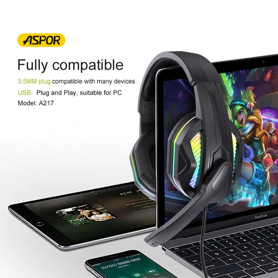 Best Wired Gaming Headset Noise Canceling Microphone Light Weight Comfortable Earphones 