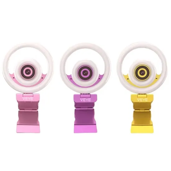 3D HD Beauty Webcams 1080P 2K 4K PC Camera Web Camera Auto Focus Ring Beautify Fill