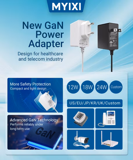 Free Sample AC Adapter 12V 15V 36V 1A 2A 3A 4A 24W 36W 46W AC DC Power Adapter CE GS Ukca UL FCC PSE SAA C
